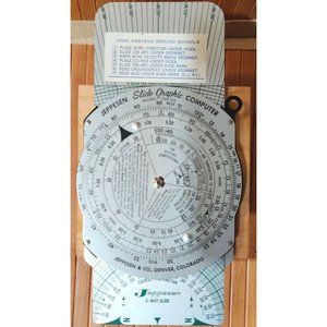 Vintage Jeppesen CSG-2A Slide Graphic Computer 3-Way Slide Schooling Instruction
